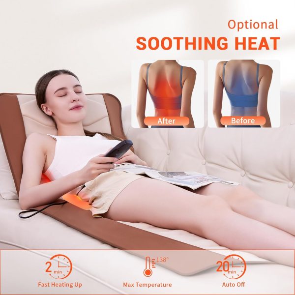 Full Body Massage Mat with Heat, Back Massager for Pain Relief Deep Tissue, - Image 4
