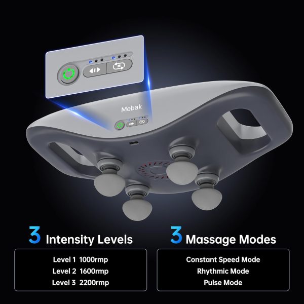 Mebak Massage Gun 4 Heads, 4X More Efficient Pain Relief Massager with - Image 8