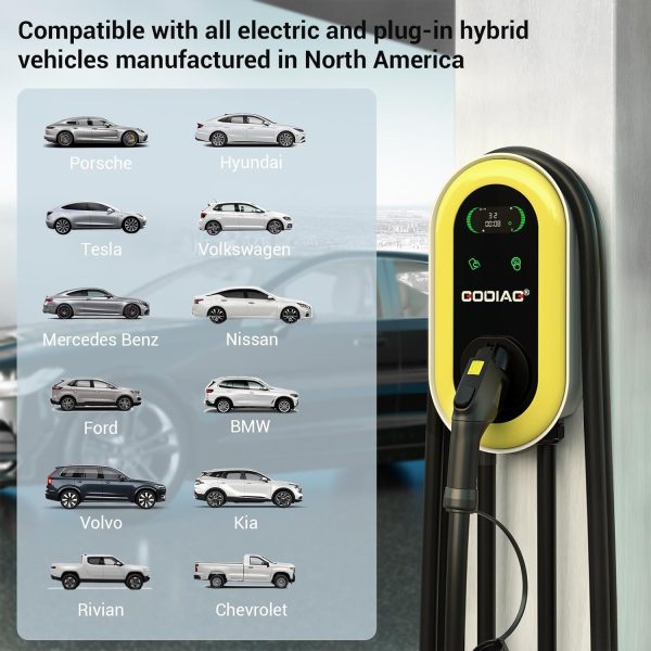 GODIAG Home Level 2 EV Charger, 40Amp, 9.6kw 240V, Wall-Mount Electric - Image 3