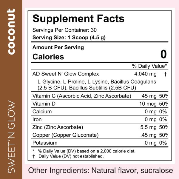 Project Ad Sweet' N Glow Zero Calorie Sugar Free Sweet'Ner with Collagen - Image 2