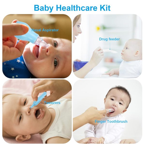 Baby Healthcare and Grooming Kit, 26 in 1 Baby Electric Nail Trimmer Set - Image 3
