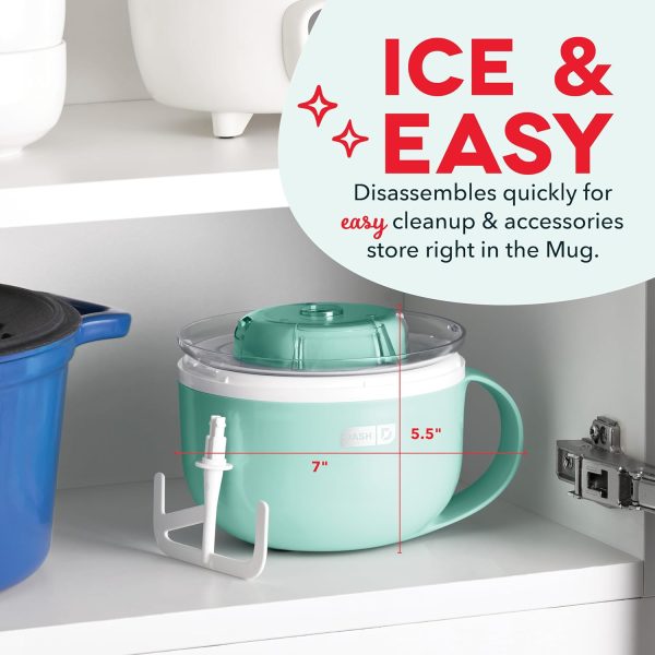 DASH My Mug Ice Cream Maker Machine (Aqua): Multi-Purpose Soft Serve Ice - Image 6