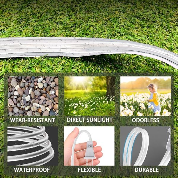 5.9ft Indoor Outdoor Extension Cord Waterproof, 10A / 125V 18 AWG Wire - Image 4