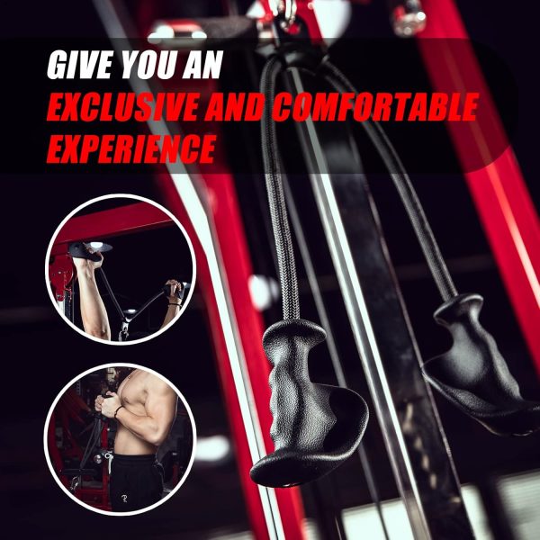 KKH Tricep Pull Down Attachment with Ergonomic Anti-Slip Handles, Tricep - Image 6