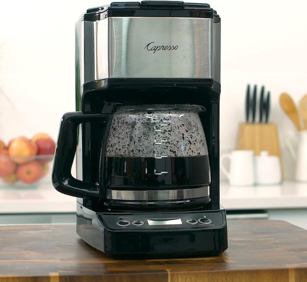 Capresso 5-Cup Mini Drip Coffee Maker, Black and Stainless Steel - Image 6