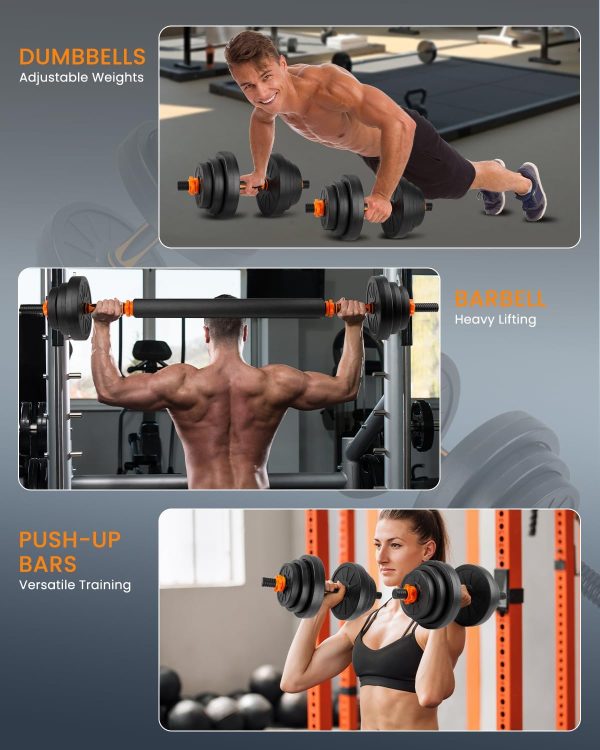 Adjustable Weights Dumbbells Set, 22/33/44/55/66/88lbs Free Weights - Image 6