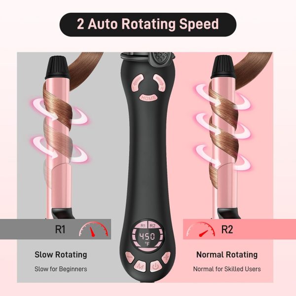 Rotating Curling Iron - 1 Inch Automatic Curling Iron for All Hair Type, 2 - Image 3