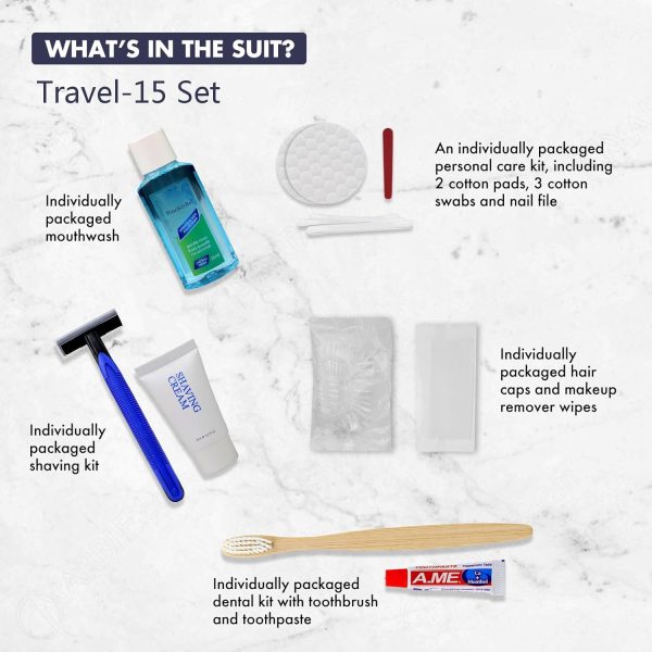 Hygiene Kit Bundle Bulk, Personal Care Travel Size Toiletries Suitable for - Image 2