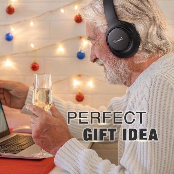 KVIDIO [Updated Bluetooth Headphones Over Ear, 65 Hours Playtime Wireless - Image 7