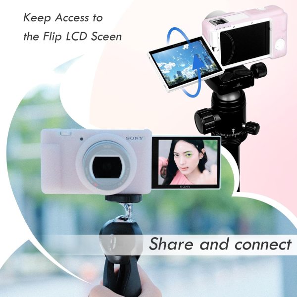 Rieibi ZV-1F Case, Soft Silicone Protective Case for Sony ZV1F/ZV-1M2/ZV-1 - Image 5