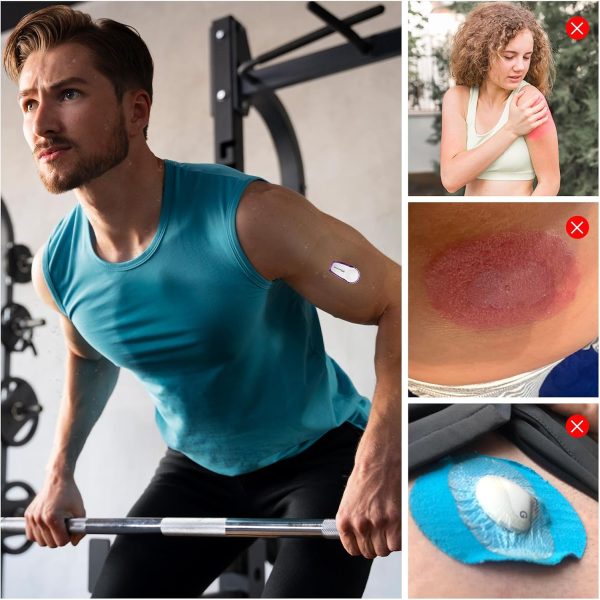 BLACHRAM Adhesive Patches for Dexcom G6,10PCS Transparent Waterproof G6 - Image 4