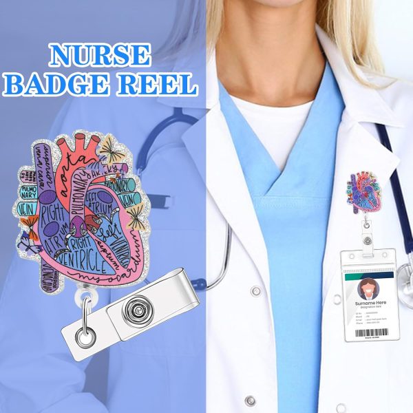 Nurse Badge Reel, Retractable Cute Badge Reels Nursing, Medical Assistant - Image 5