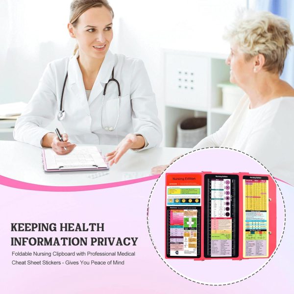 Nursing Clipboard with Nursing and Medical Edition Cheat Sheets 3 Layers - Image 5