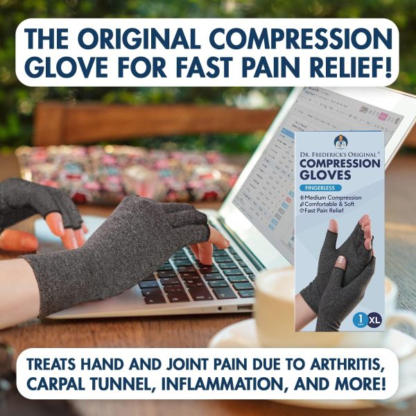 Dr. Frederick's Original Arthritis Compression Gloves for Women & Men - - Image 2
