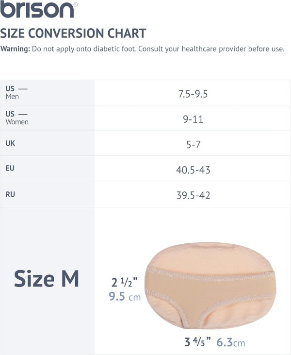 Brison Metatarsal Pads for Women Men Ball of Foot Cushion Sleeves Burning - Image 2