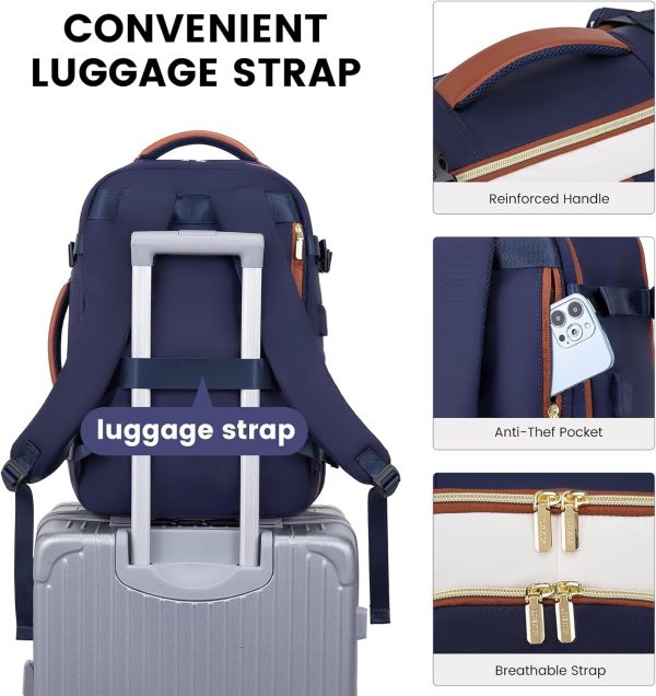 LOVEVOOK Travel Backpack for Women & Men, 40L Carry On Backpack, Personal - Image 5