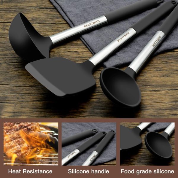 Kitchen Utensils Set-Silicone Cooking Utensils-32 pcs Non-Stick Silicone - Image 7