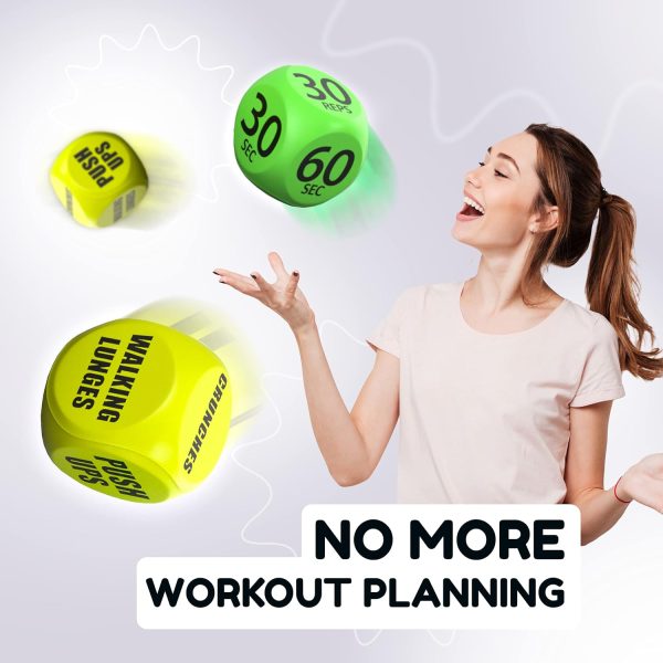 Skywin-Exercise Dice, Fun Workout Dice for Solo or Group Classes, 6-Sided - Image 7