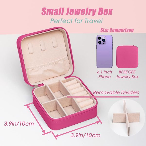 Travel Jewelry Case, Portable Mini Jewelry Travel Organizer, Small Jewelry - Image 5