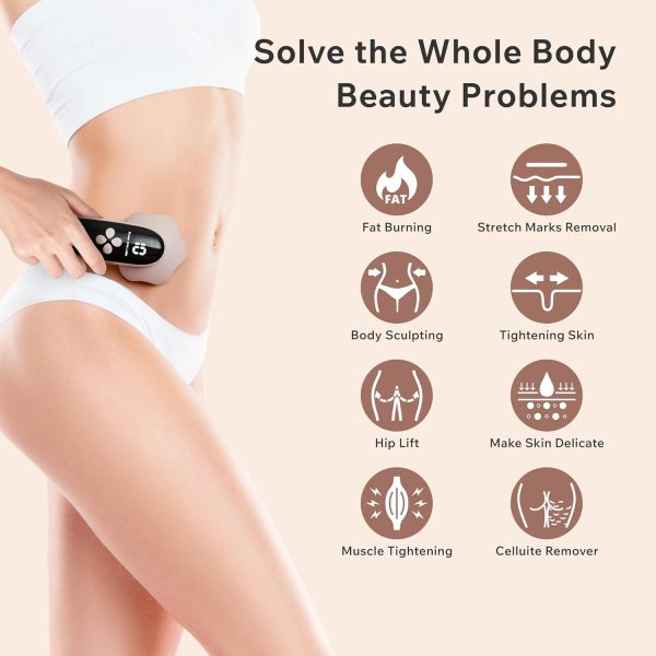Depsoul Cordless Body Massager - Handheld Cellulite Massager with 4 Modes - Image 2