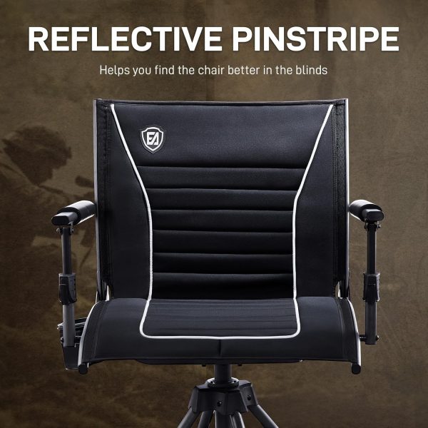 EVER ADVANCED 360° Silent Swivel Hunting Chair for Blinds, Adjustable - Image 9