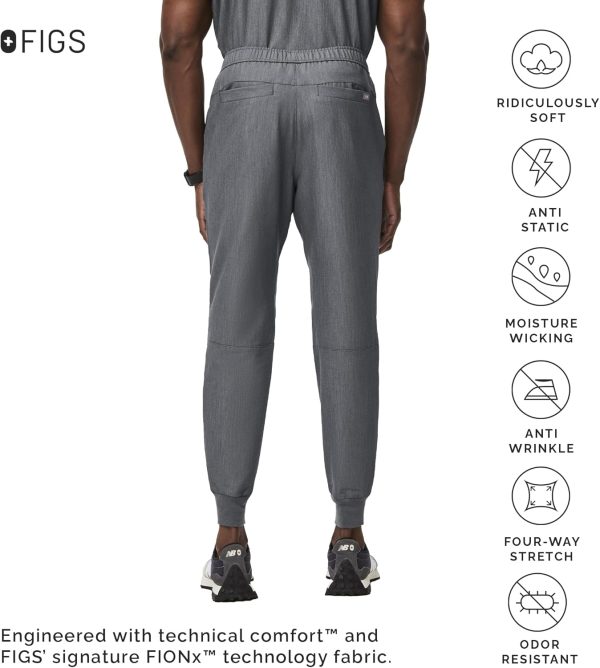 FIGS Tansen Jogger Scrub Pants for Men — Slim Fit, 5 Pockets, 4-Way - Image 3