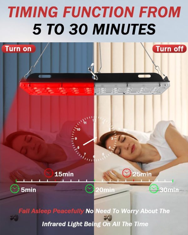 Red Light Therapy Lamp for Body, Infrared Light Therapy Lamps with Stand, - Image 5