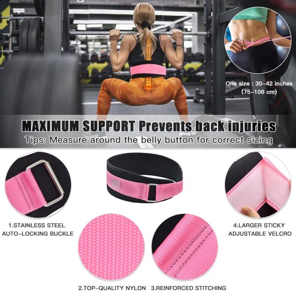 ATENTO 6 Pcs Barbell Pad Set with Weight Lifting Belt, Thick Cushion Hip - Image 6