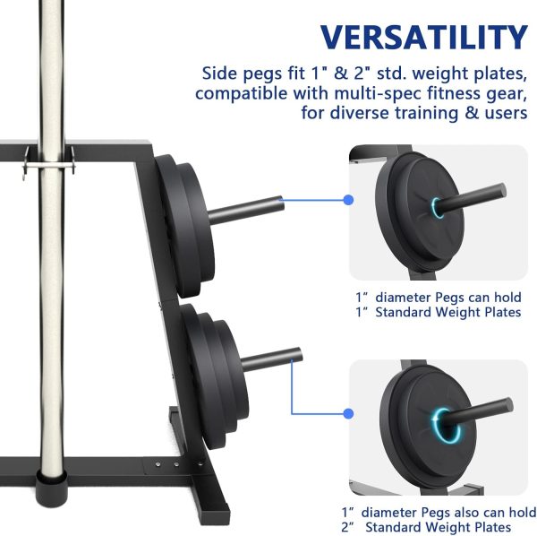 Weight Plate Rack Olympic Plate Rack Weight Storage Rack for 1-Inch Weight - Image 3
