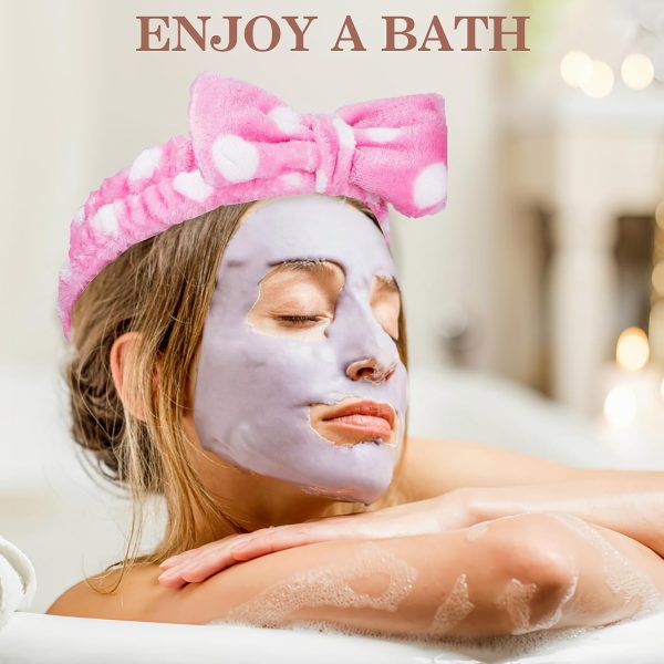 Skincare Headband, 9 Pcs Spa Headband for Washing Face, Microfiber Makeup - Image 6