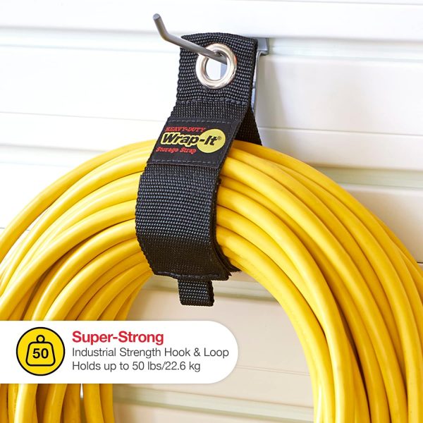 Heavy-Duty Wrap-It Storage Straps (Assorted 6 Pack) - Extension Cord - Image 2