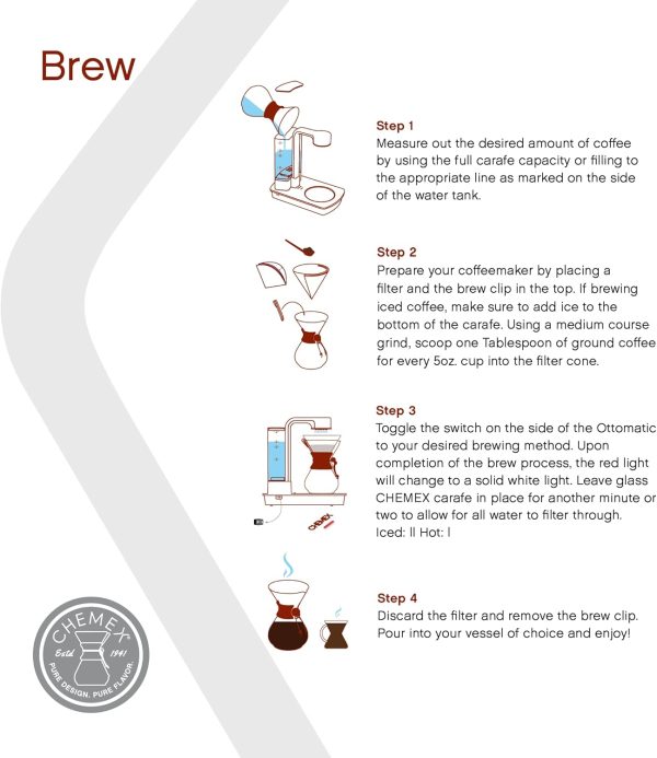 Chemex Ottomatic Coffeemaker Set - 40 oz. Capacity - Includes 6 Cup - Image 5