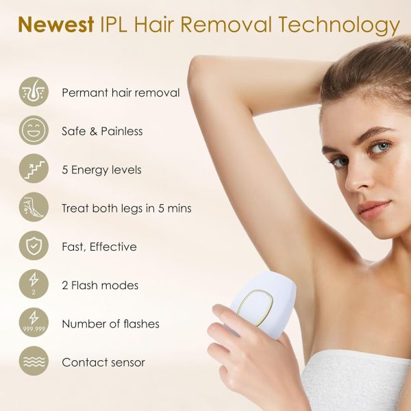 IPL Laser Hair Removal for Women and Men,999999 Flashes at-Home Hair - Image 3