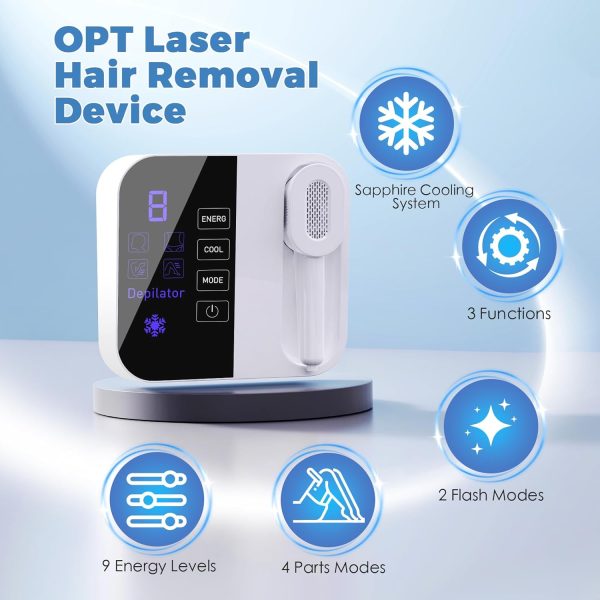 OPT Laser Hair Removal Device Pro, 3 in 1 Beauty Salon Grade Home Hair - Image 5