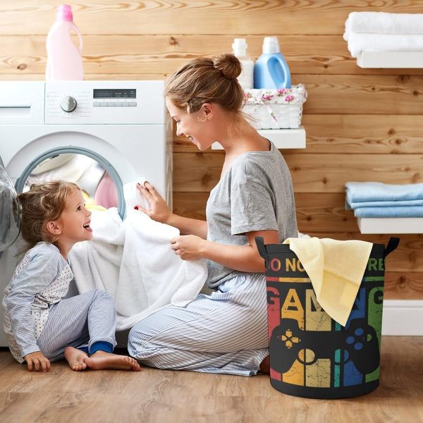 Kids Laundry Hamper Gamer Laundry Basket Gaming Decor for Boys Bedroom - Image 7