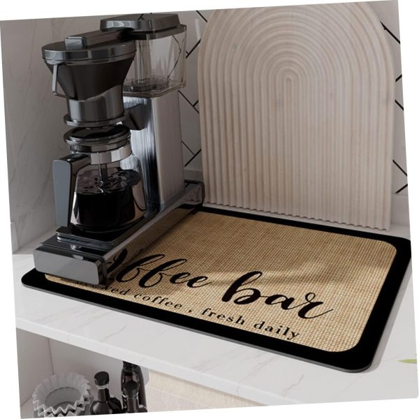 Mikinona Bar Mat Multi-Function Coffee Maker Mat Coffee Mat for Counter - Image 3