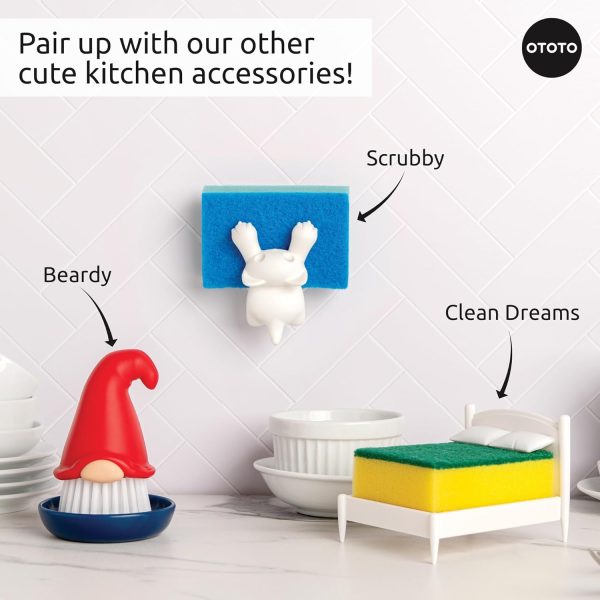 OTOTO Beardy Dish Brush - Dish Scrub Brush, Gnome Gifts, Quirky Gifts, Dish - Image 7