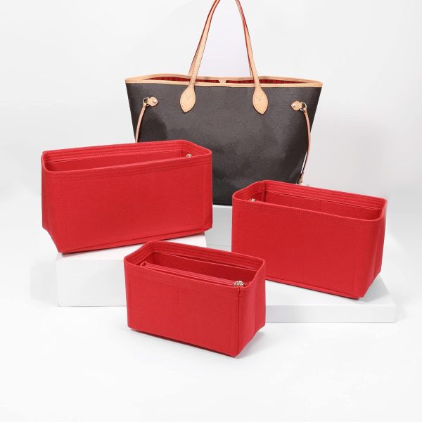 Doxo Purse Organizer Insert Handbags Tote & Base Shaper Felt Organizer Bag - Image 6