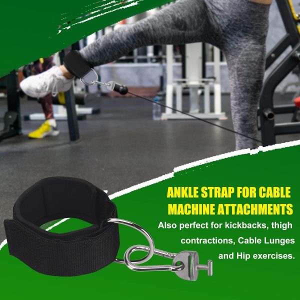 Universal Ankle Strap for Cable Machine Attachments, for Tone and Tighten - Image 3