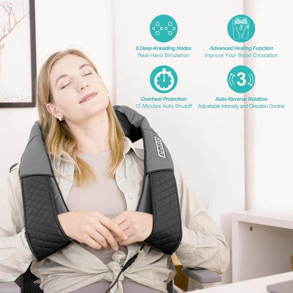 Medcursor Neck Massager, Portable Electric Shiatsu Back Massage Device with - Image 3