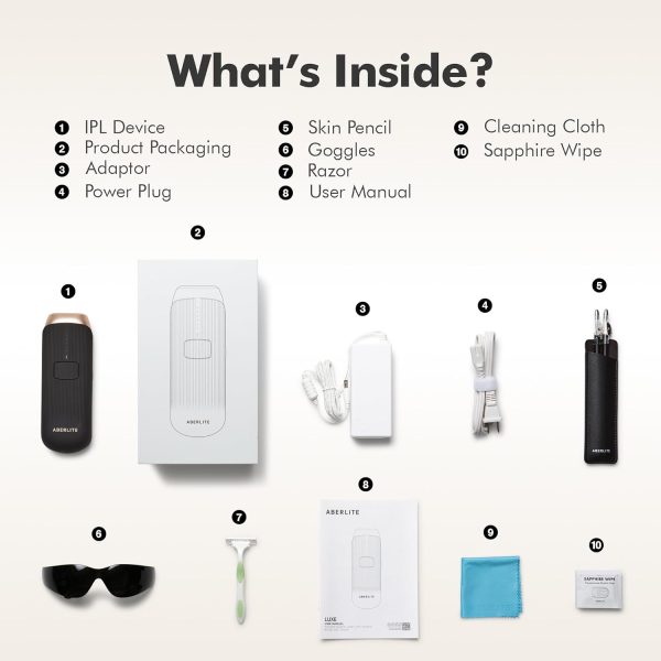 Aberlite Luxe - IPL Laser Hair Removal Device for Women & Men - Painless - Image 7