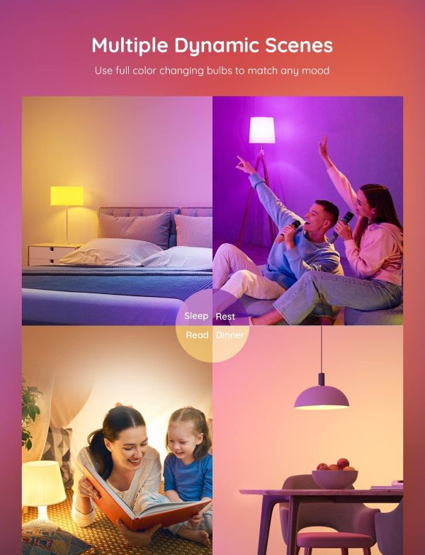 Govee Smart Light Bulbs, Color Changing Light Bulb, Work with Alexa and - Image 7
