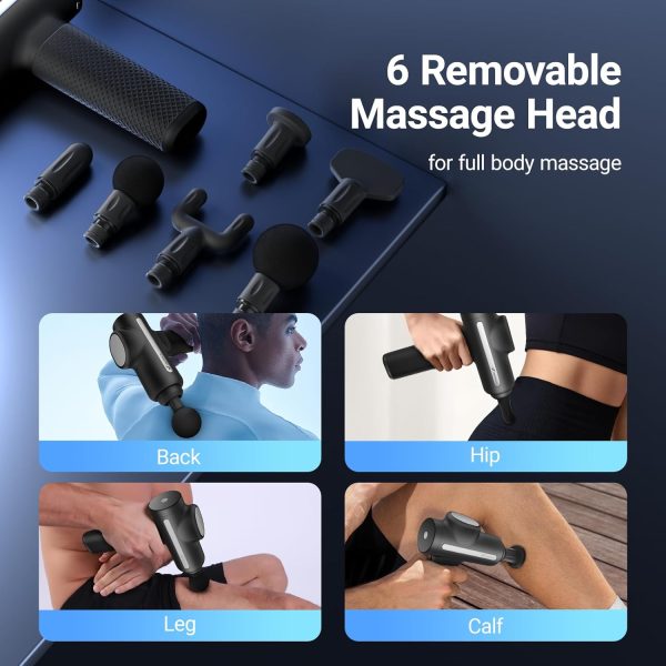 MERACH Massage Gun with 10mm Amplitude, Percussion Massage Tools with 6 - Image 6