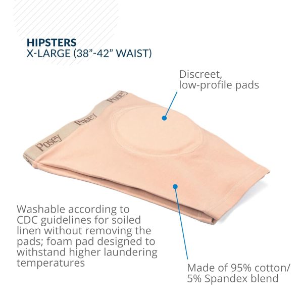 TIDI Posey Hipsters, Unisex, X-Large – Qty: 1 – Washable, Comfortable, - Image 2