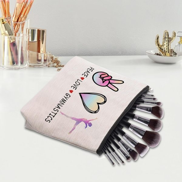 Cosmetic Makeup Bag Gifts for Gymnastics Lover Women, Gymnastic Coach Gift, - Image 3