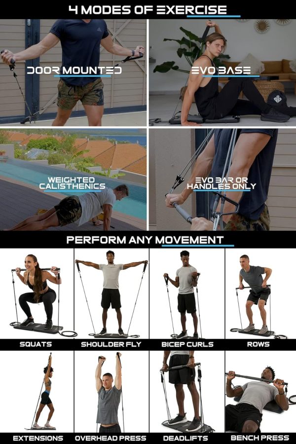 EVO Gym - Portable Home Gym Strength Training Equipment, at Home Gym | All - Image 5