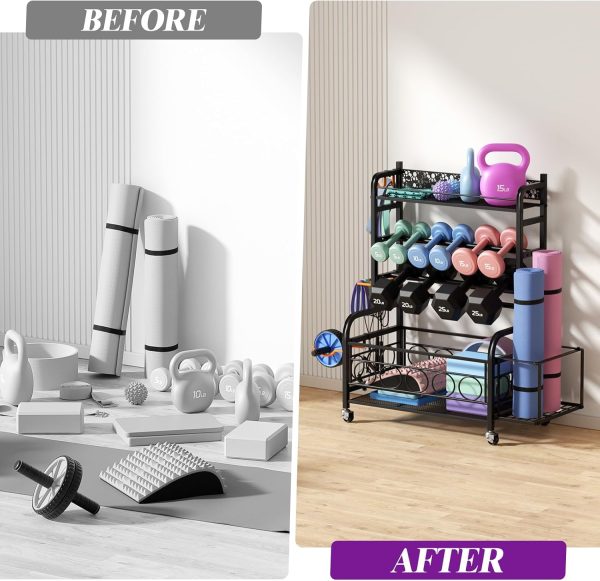 Weight Rack for Dumbbells, Dumbbell Rack Weight Stand, VOPEAK Home Gym - Image 8
