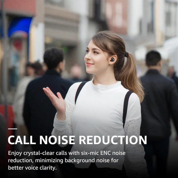 TOZO Hybrid Active Noise Cancelling Wireless Earbuds, 6 Mics ENC Clear - Image 4