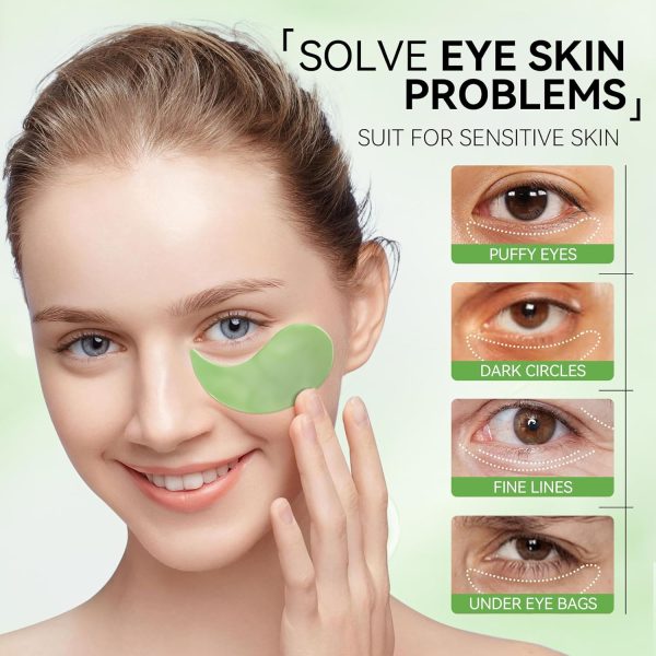 BREYLEE Aloe Vera Eye Masks– 60 Pcs - Puffy Eyes and Dark Circles - Image 6
