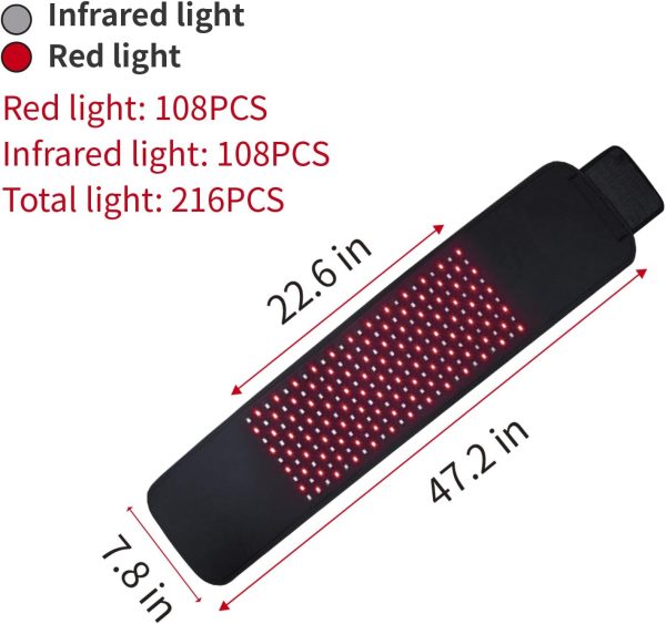 DGXINJUN Red Light Therapy Devices FDA Cleared Near Infrared 880nm Led Wrap - Image 3